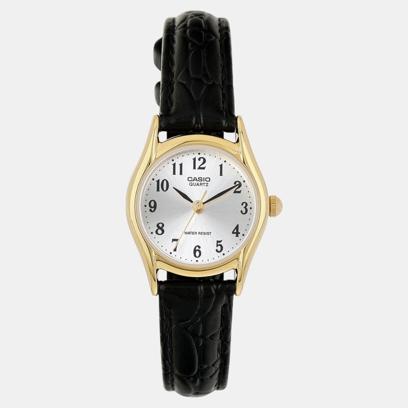 Enticer Women Quartz Gold Dial Analog Leather Watch LTP-1094Q-7B2RDF A2264