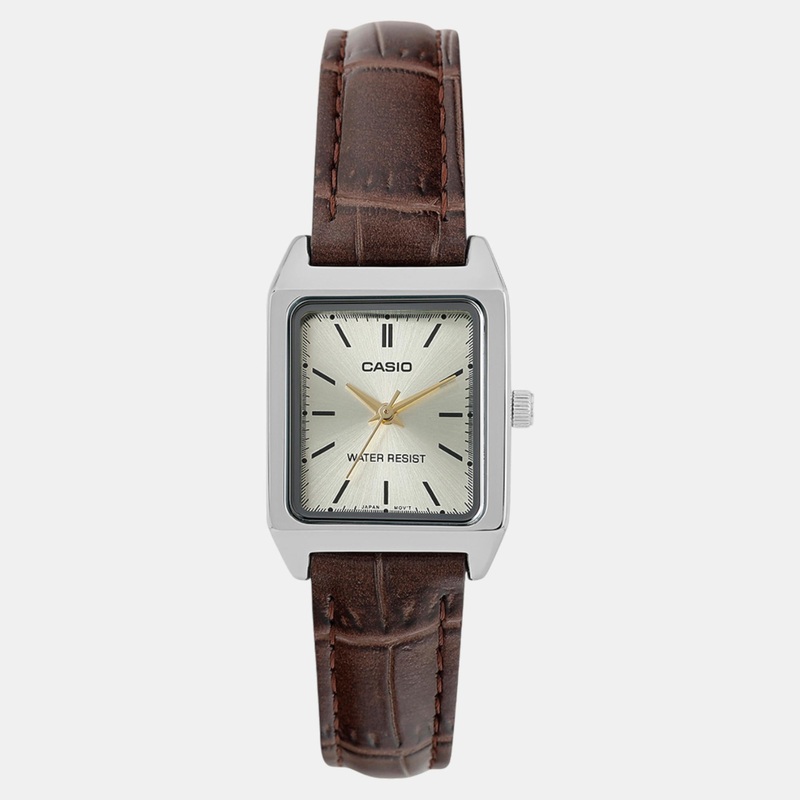Enticer Women Quartz Gold Dial Analog Leather Watch LTP-V007L-9EUDF A2292