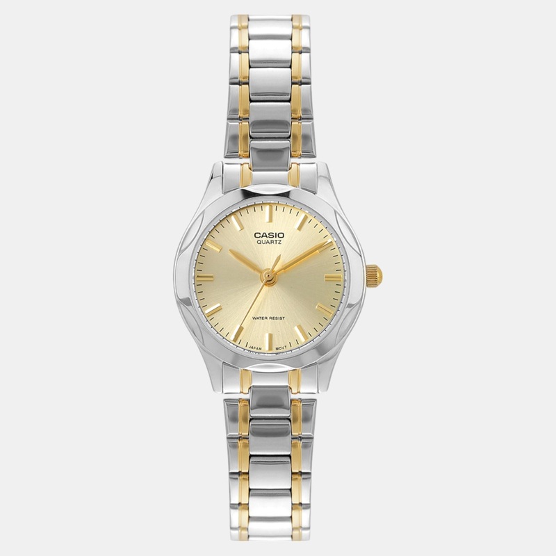 Enticer Women Quartz Gold Dial Analog Stainless Steel Watch LTP-1275SG-9ADF A2277