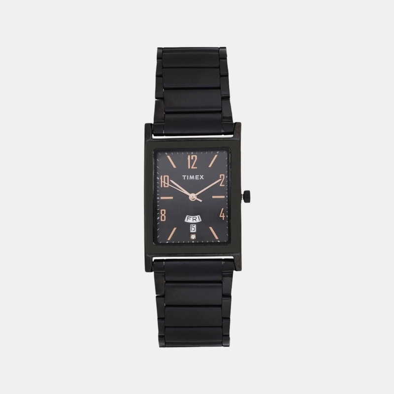 Men's Black Analog Stainless Steel Watch TW000L521