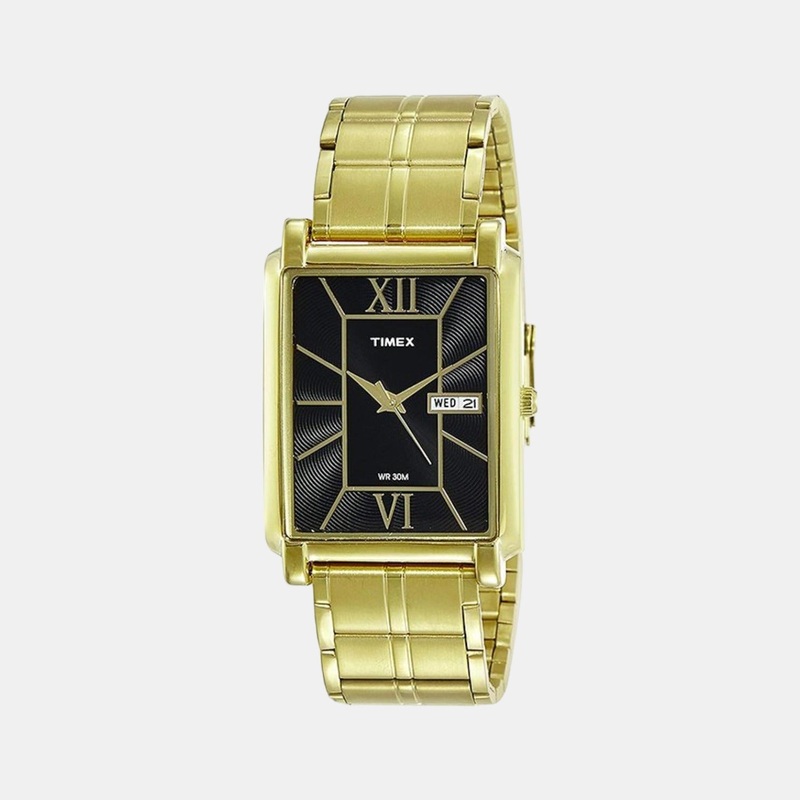 Men's Black Analog Stainless Steel Watch TW000W906