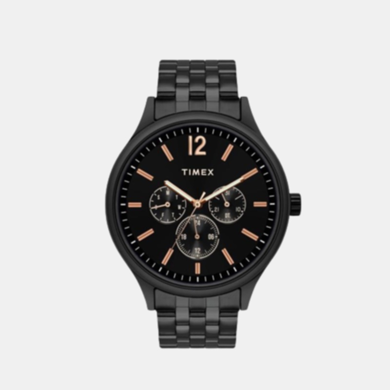 Men's Black Analog Stainless Steel Watch TWEG18405