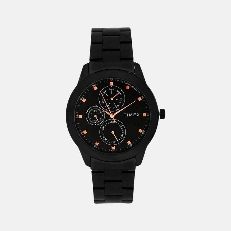 Men's Black Analog Stainless Steel Watch TWEG18502