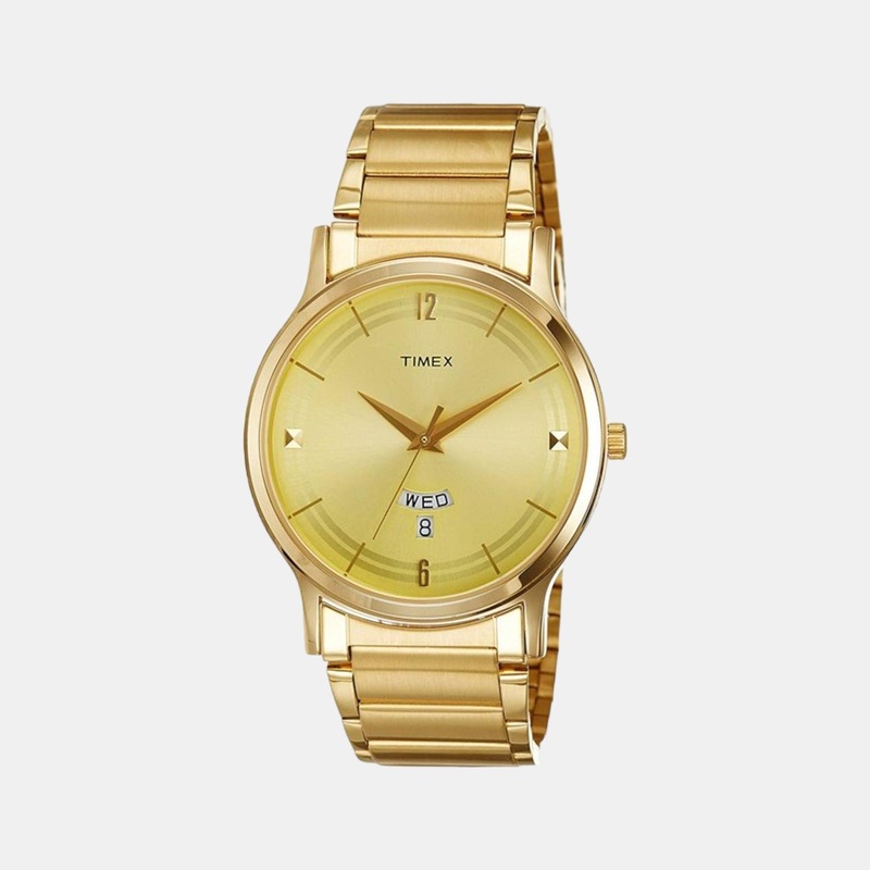 Men's Gold Analog Stainless Steel Watch TI000R421