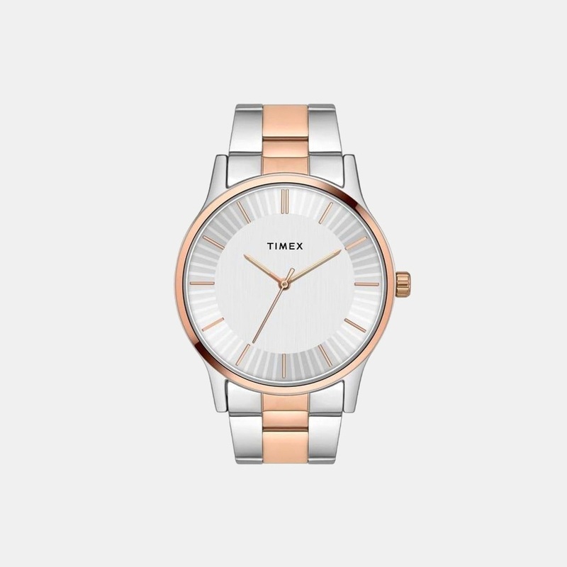 Men White Analog Stainless Steel Watch TW0TG8308