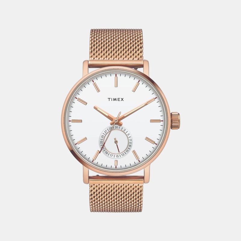 Men White Analog Stainless Steel Watch TWEG20002