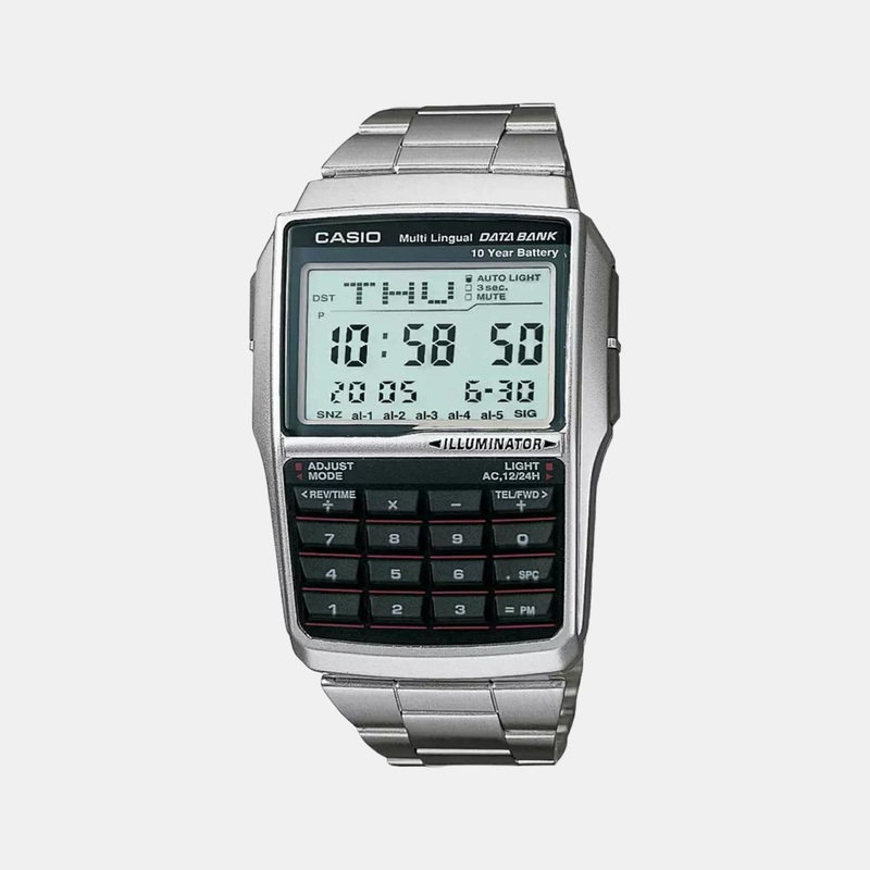 Vintage Unisex Digital Stainless Steel Watch DB36 - DBC-32D-1ADF
