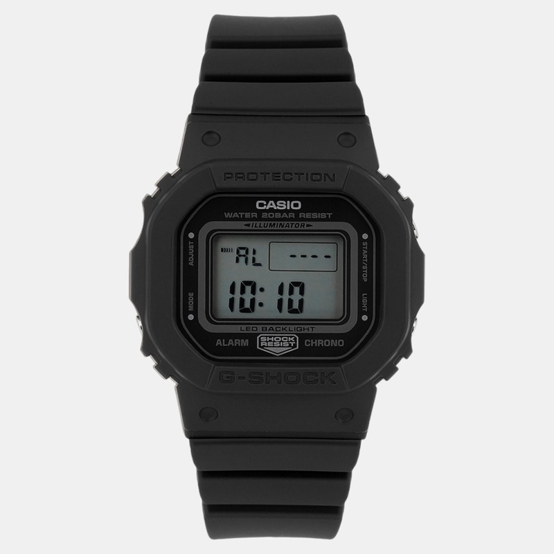 Women Black Dial Digital Resin Watch G1468
