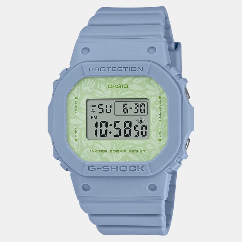 Women Green Dial Digital Bio-Based Resin Watch G1501
