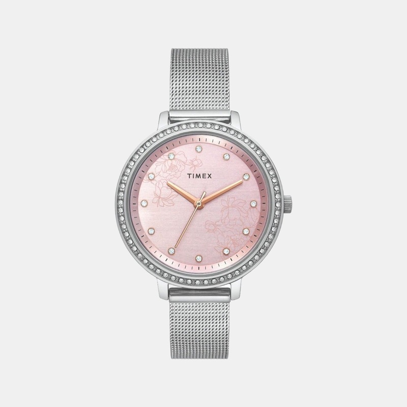 Women Pink Analog Stainless Steel Watch TWEL14700