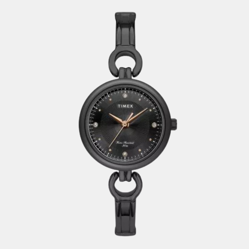 Women's Black Analog Stainless Steel Watch TWEL11426