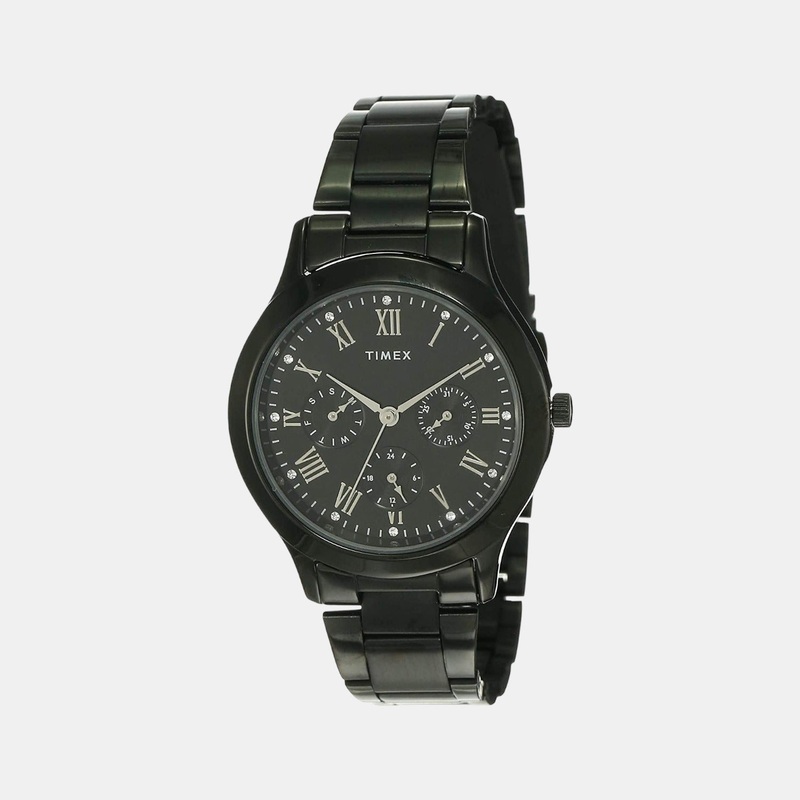 Women's Black Stainless Steel Chronograph Watch TW000Q809