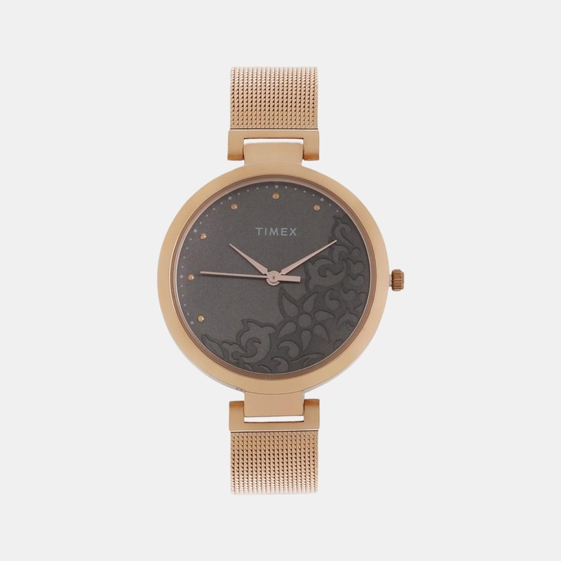 Women's Grey Analog Stainless Steel Watch TW000X222