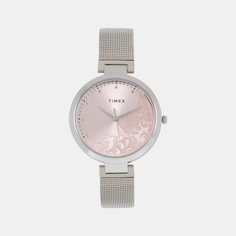Women's Pink Analog Stainless Steel Watch TW000X217