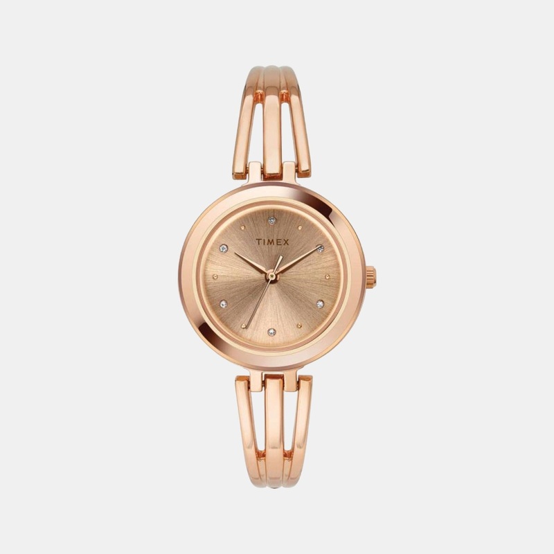Women's Rose Gold Analog Brass Watch TWTL10305