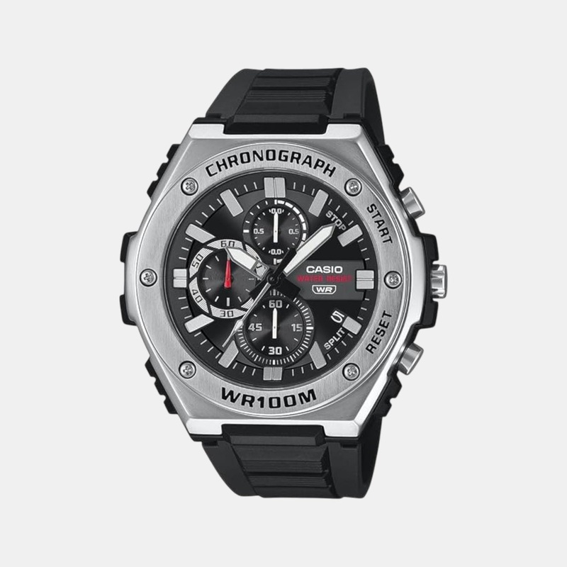 Youth Men Quartz Black Dial Chronograph Resin Watch MWA-300H-1AVDF AD281