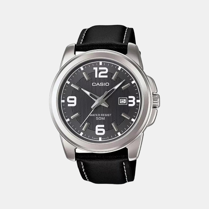 Enticer Men's Analog Leather Watch A554 - MTP-1314L-8AVDF