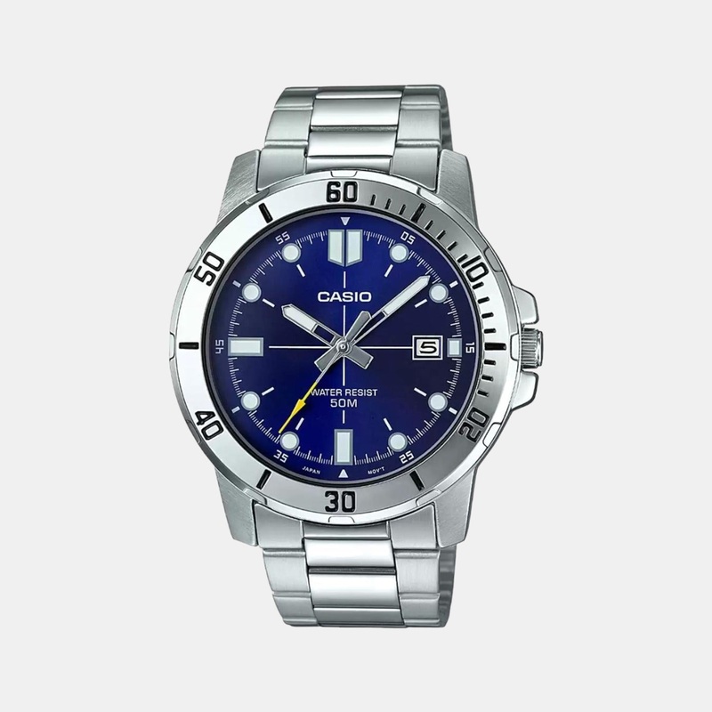 Enticer Men's Analog Stainless Steel Watch A1364 - MTP-VD01D-2EVUDF