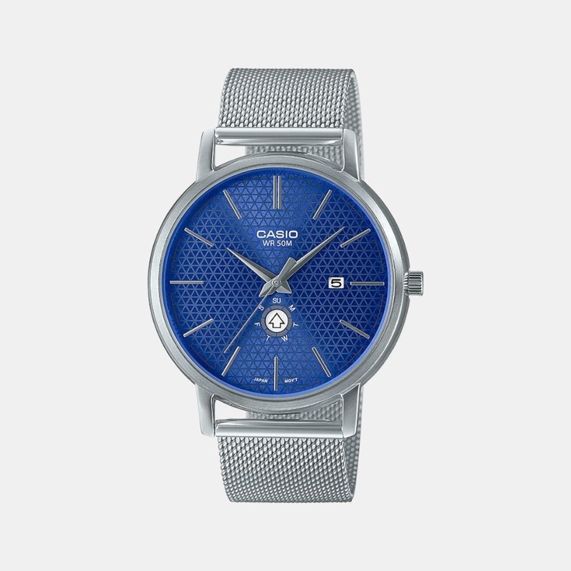 Enticer Men's Analog Stainless Steel Watch A2058 - MTP-B125M-2AVDF