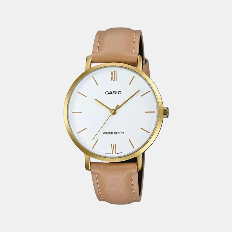 Enticer Women's Analog Leather Watch A1786 - LTP-VT01GL-7BUDF