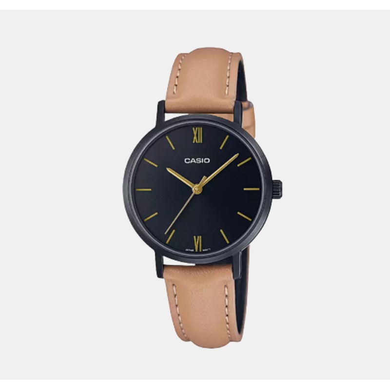 Enticer Women's Analog Leather Watch A2000 - LTP-VT02BL-1AUDF