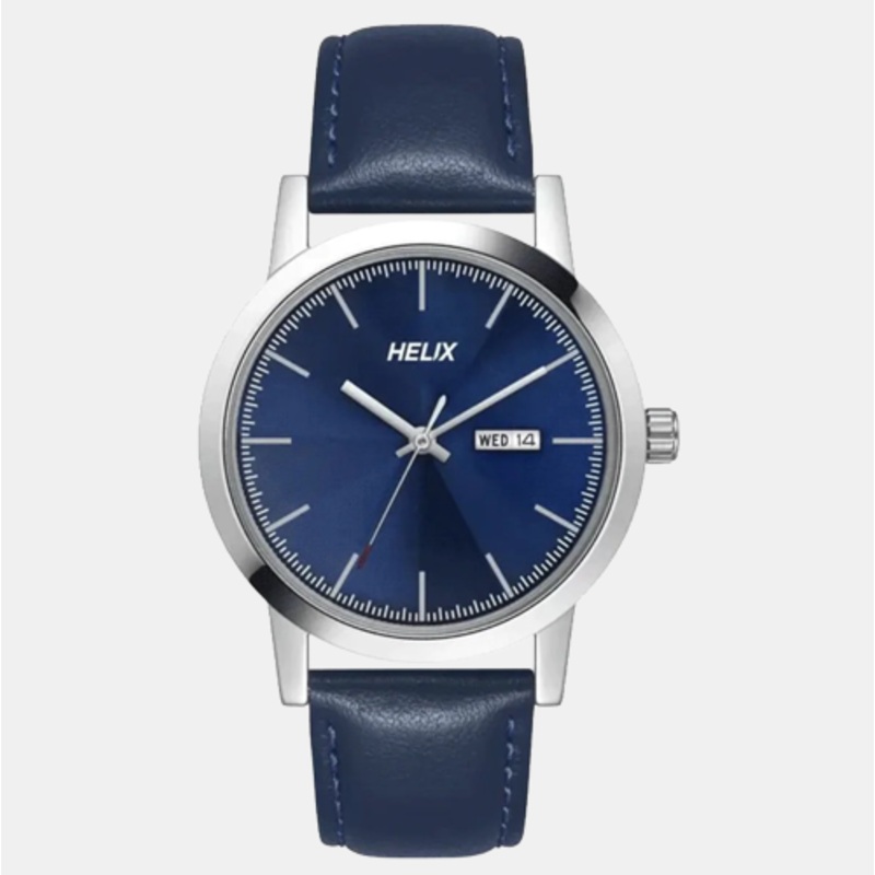 Men Blue Analog Leather Watch TW047HG01