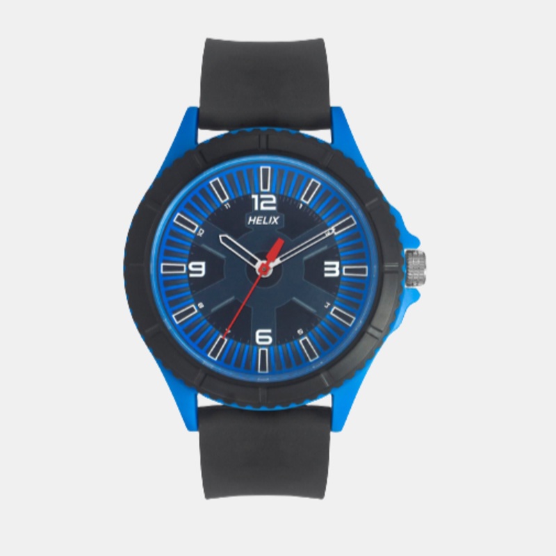 Men Blue Analog Silicon Watch TW033HG21