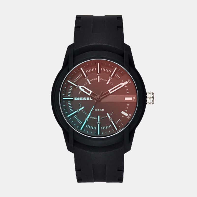 Men's Brown Analog Silicon Watch DZ1819