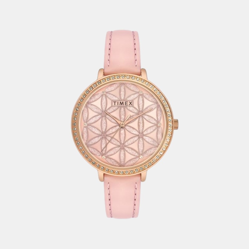 Women Analog Leather Watch TWEL14707