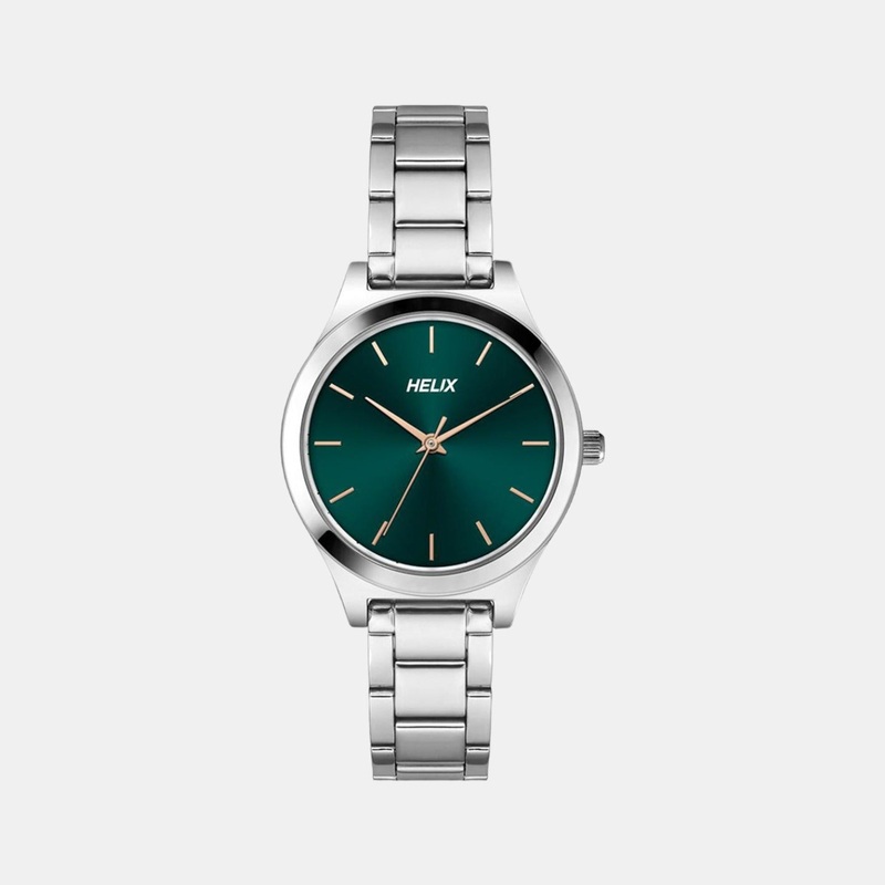 Women's Green Dial Analog Stainless Steel Watch TW049HL07