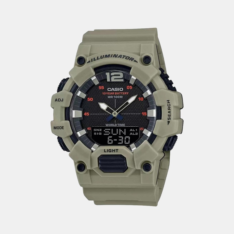 Youth Men's Green Digital Resin Watch D179 - HDC-700-3A3VDF