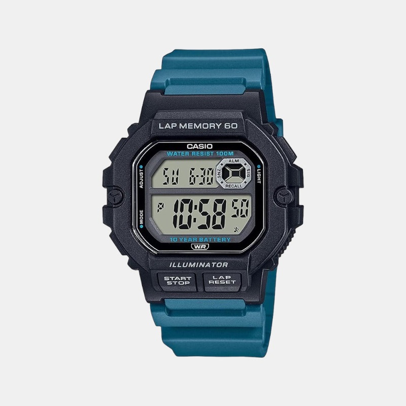 Youth Unisex Digital Resin Watch D271 - WS-1400H-3AVDF