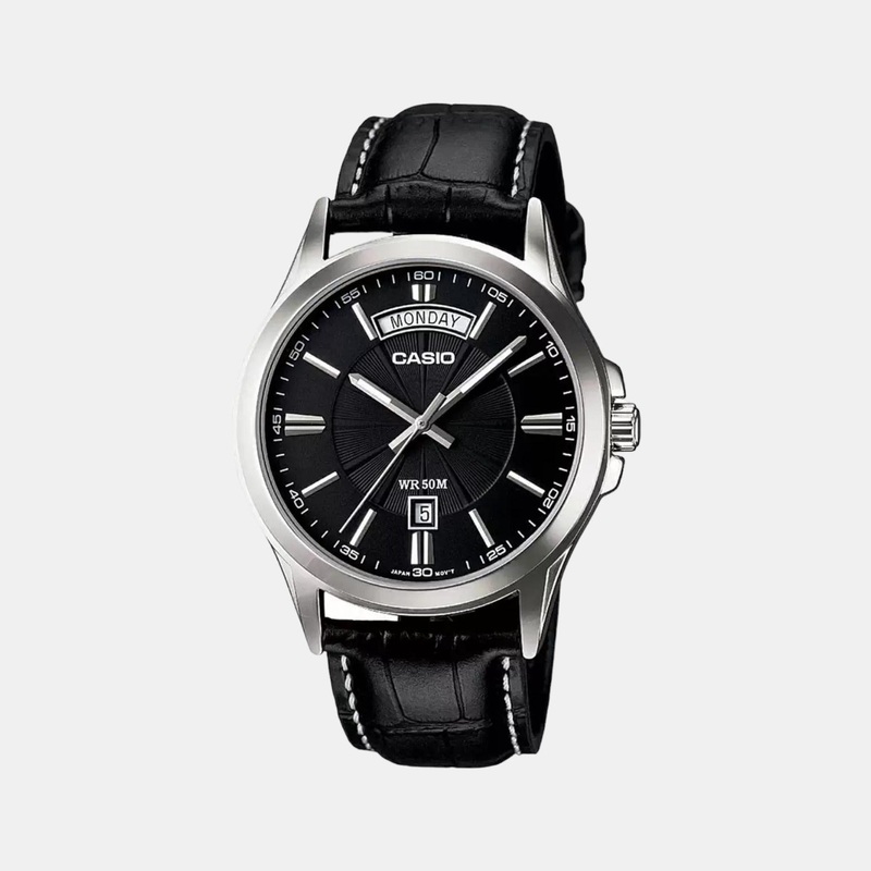 Enticer Men's Analog Leather Watch A844 - MTP-1381L-1AVDF