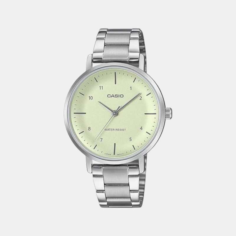Enticer Women Quartz Green Dial Analog Stainless Steel Watch LTP-VT03D-3BDF A2422