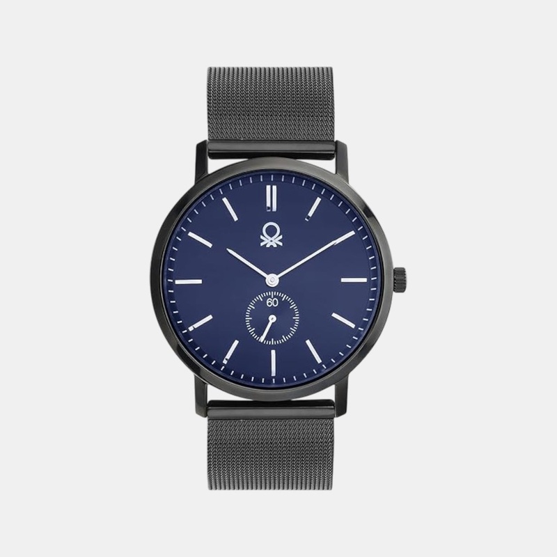 Men Quartz Blue Dial Analog Stainless Steel Watch UWUCG2301