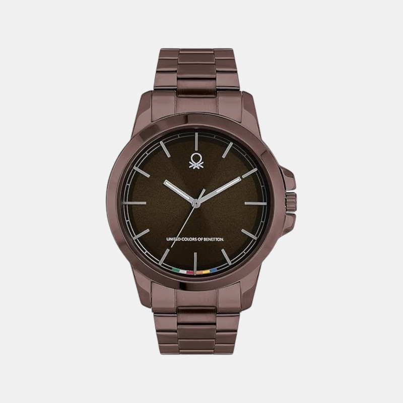 Men Quartz Brown Dial Analog Stainless Steel Watch UWUCG2101