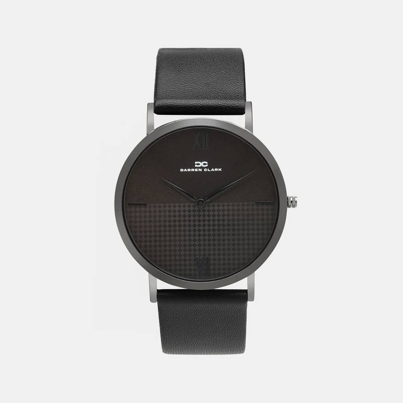 Men's Black Analog Brass Watch 1005F-L0404