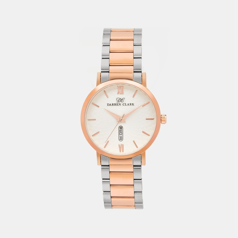 Men's Rose two tone Analog Brass Watch 1002E-M0302
