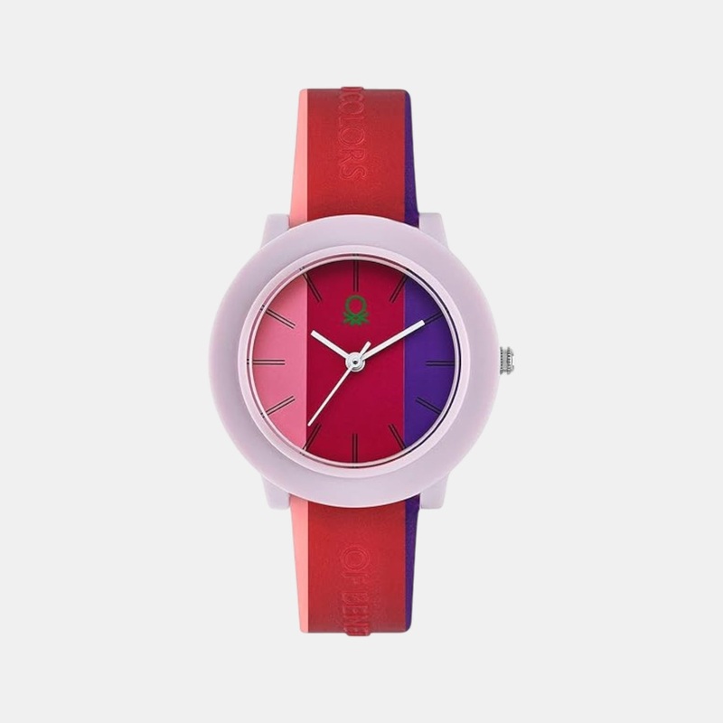 Women Quartz Multi-Color Dial Analog Silicone Watch UWUCL0401