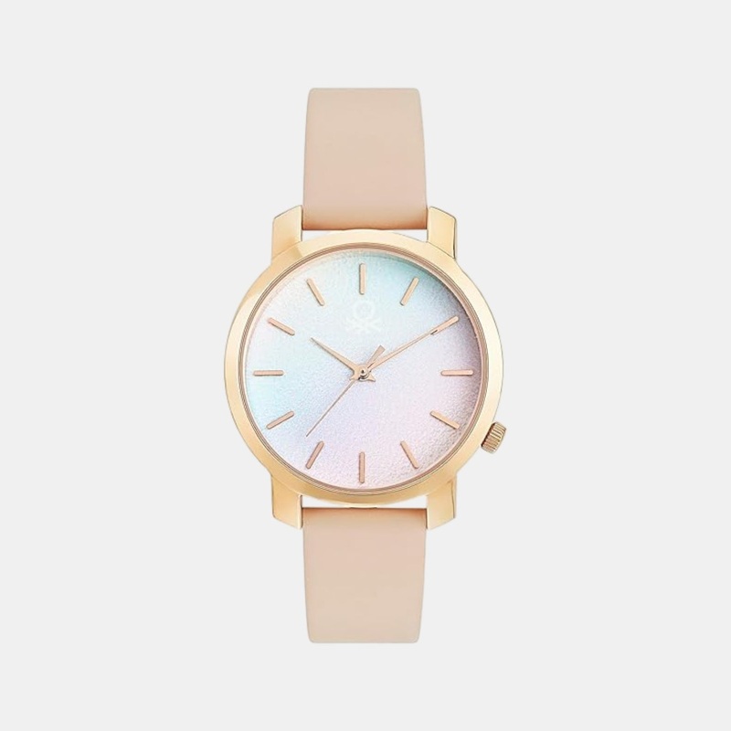 Women Quartz Pink Dial Analog Leather Watch UWUCL0707