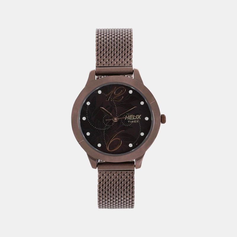 Women's Brown Analog Stainless Steel Watch TW022HL19