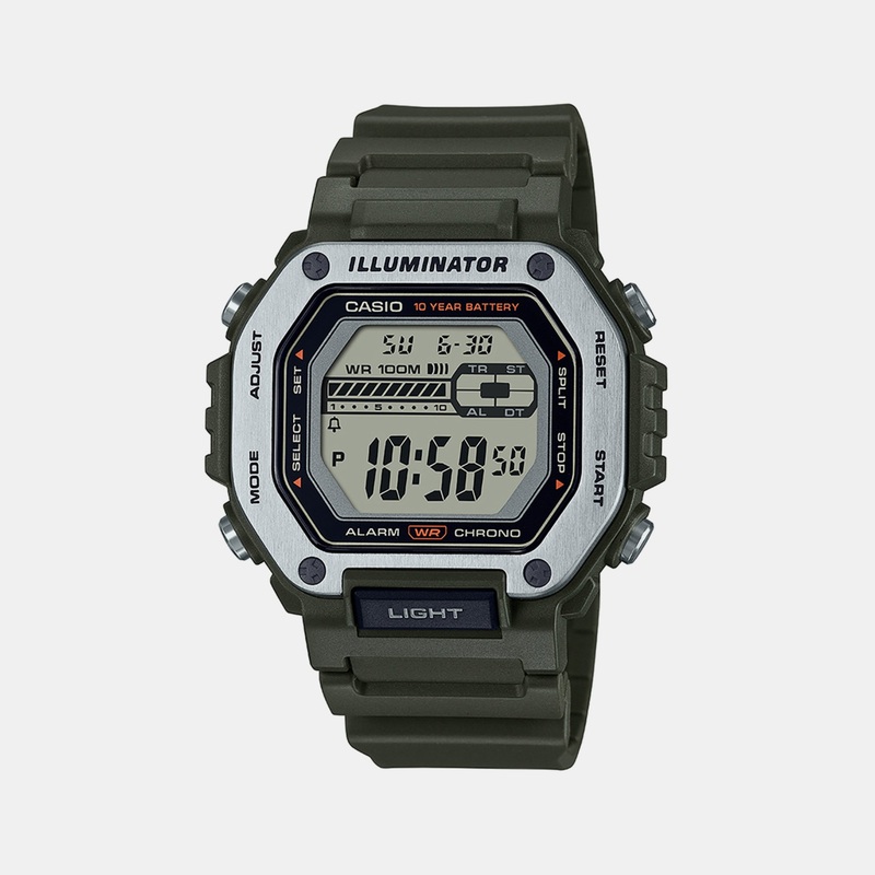 Youth Green Digital Resin Unisex Watch D301 - MWD-110H-3AVDF
