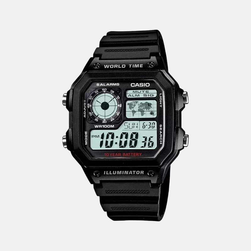 Youth Men's Digital Resin Watch D097 - AE-1200WH-1AVDF