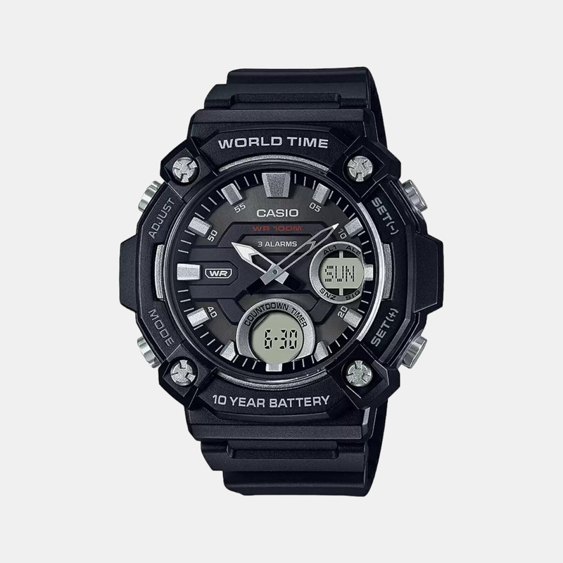 Youth Unisex Analog-Digital Resin Watch AD262 - AEQ-120W-1AVDF