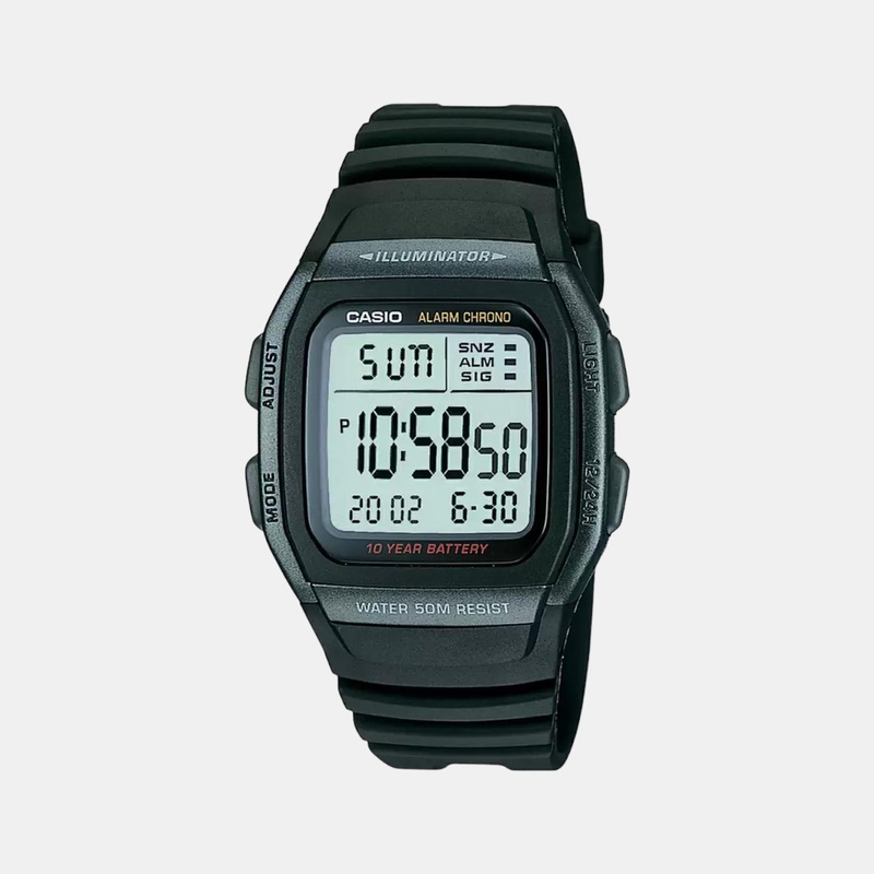 Youth Unisex Black Digital Resin Watch D054 - W-96H-1BVDF
