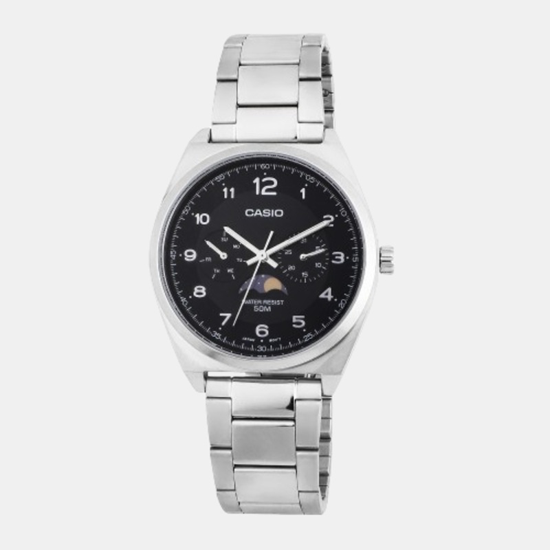 Enticer Men's Black Chronograph Stainless Steel Watch A2172 - MTP-M300D-1AVDF