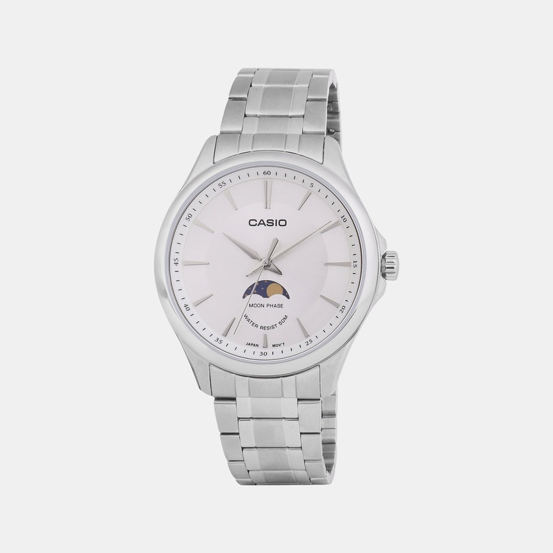 Enticer White Men's Analog Stainless Steel Watch A2166 - MTP-M100D-7AVDF