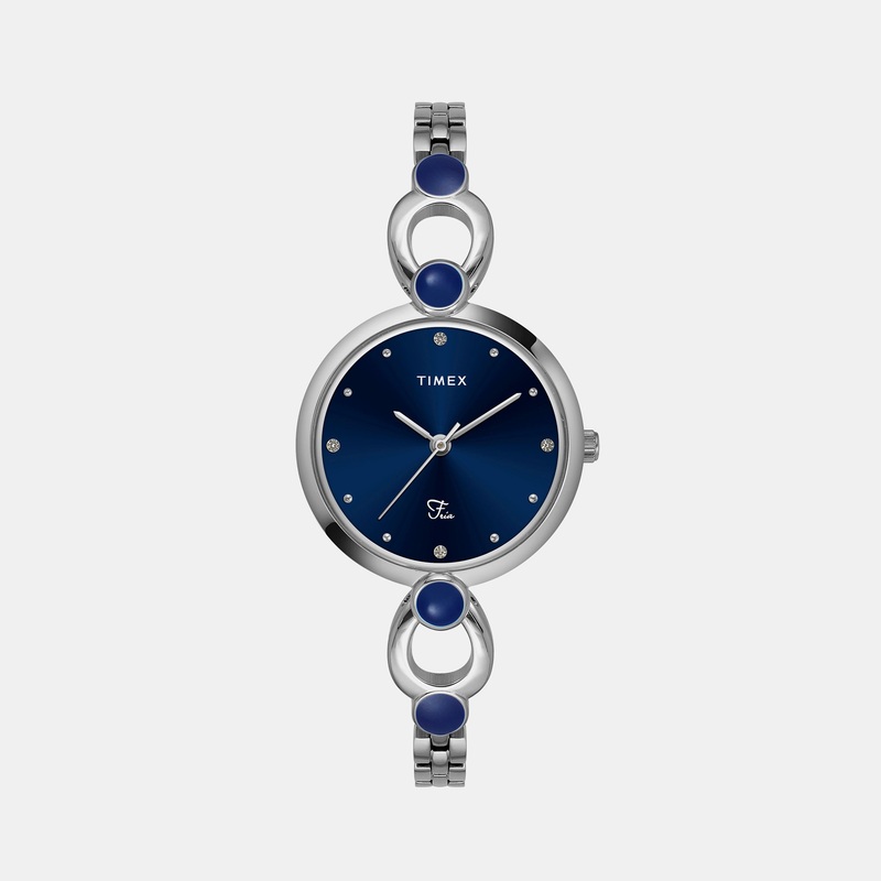 Fria Women's Blue Analog Brass Watch TWEL18100