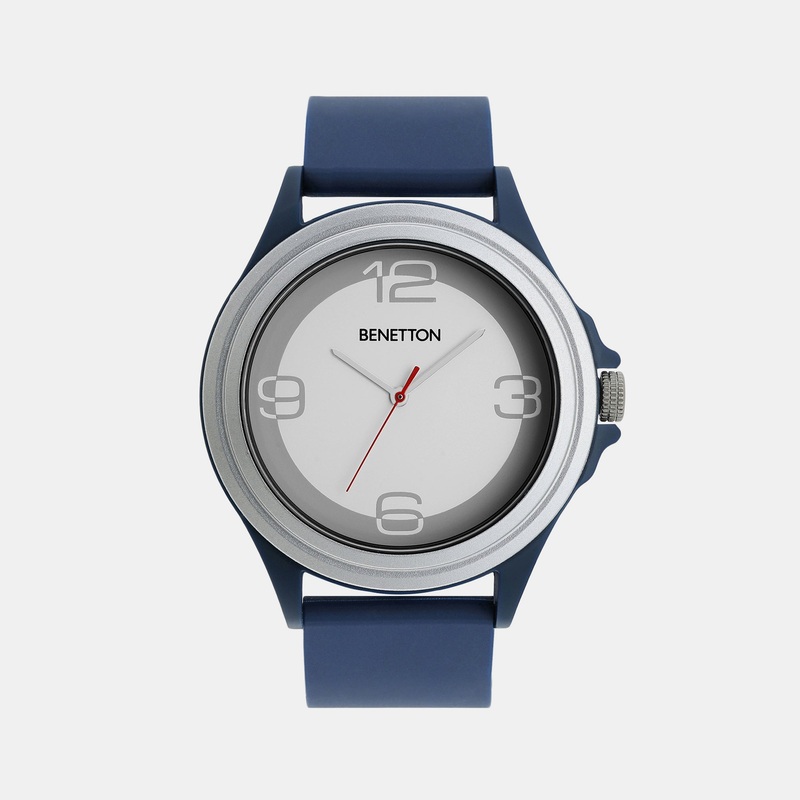 Iconic White Men's 3 Hands Analog Silicon Watch UWUCG0305