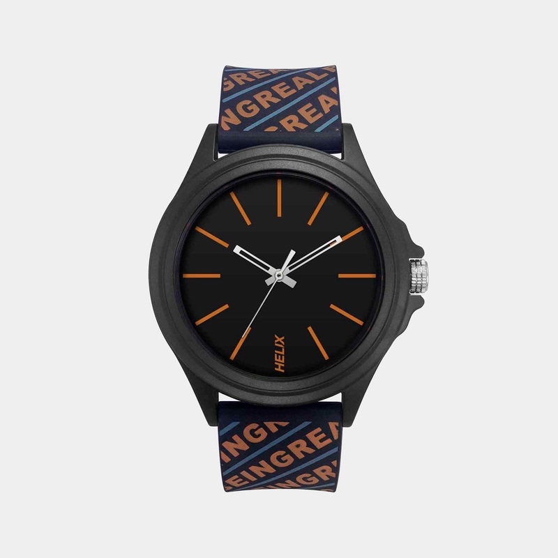 Men's Black Analog Silicone Watch TW042HG07